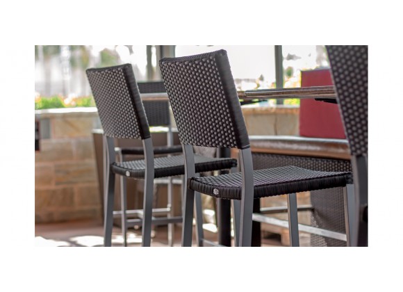 Source Furniture Fiji Wicker Bar Side Armless Chair