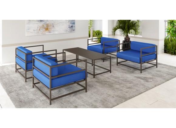 Source Furniture Delano Aluminum Coffee Table RECTANGULAR