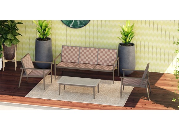 Source Furniture Danish Aluminum Square Dining Table