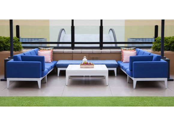 Source Furniture South Beach Small Square Coffee Table Set