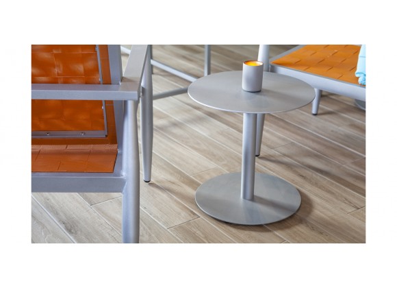 Source Furniture Tides Aluminum 18'' Wide Round End Table