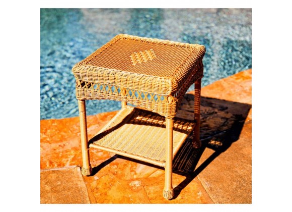 Tortuga Outdoor Portside Wicker Side Table