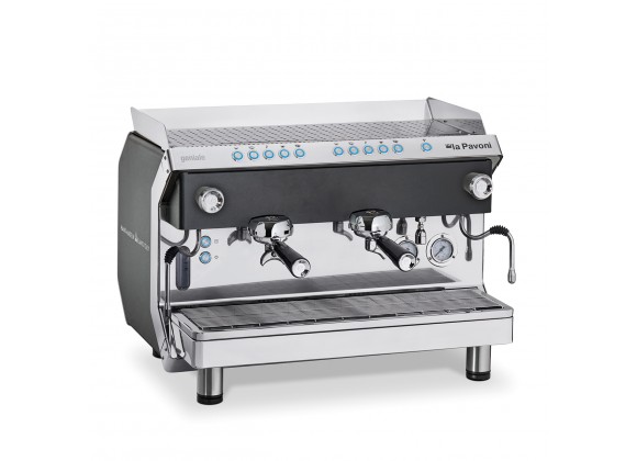 La Pavoni Geniale 13 Liter Programmable + LCD Two Group Volumetric - Black Front
