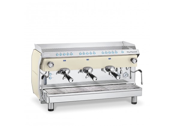 La Pavoni Geniale 21 Liter Programmable + LCD Three Group Volumetric- White Front