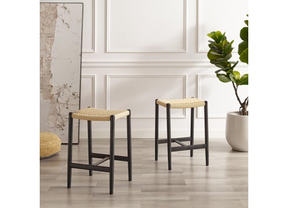Greenington Leif Counter Height Stool In Caviar - Lifestyle