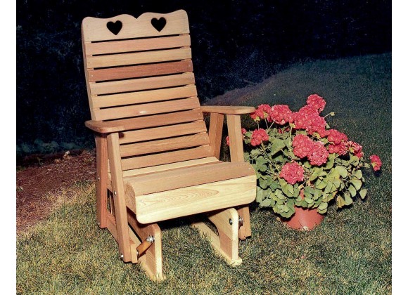 Cedar Royal Country Hearts Glider Chair