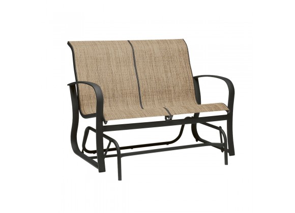 Woodard Fremont Sling Gliding Love Seat - Angled