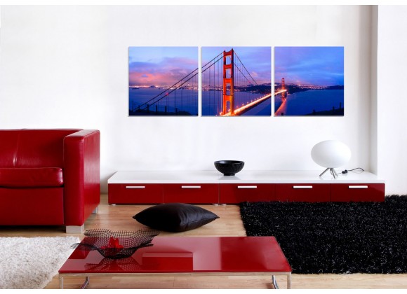 J&M Furniture Acrylic Wall Art Golden Gate Bridge | SH-71050ABC