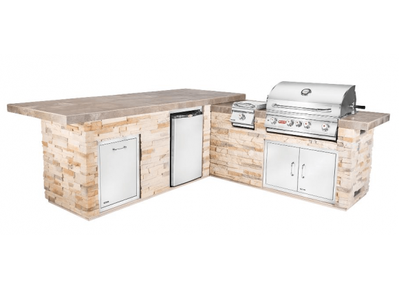 Bull BBQ Gourmet Q Outdoor Kitchen & Grill - Angled View 