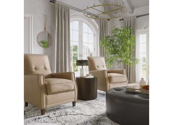 Sunpan Florenzi Lounge Chair - Latte Leather - Lifestyle