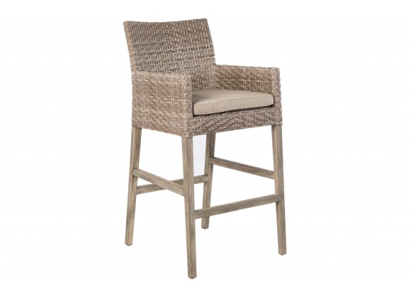 Alfresco Home Cornwall Bar Chair - Front Side Angle