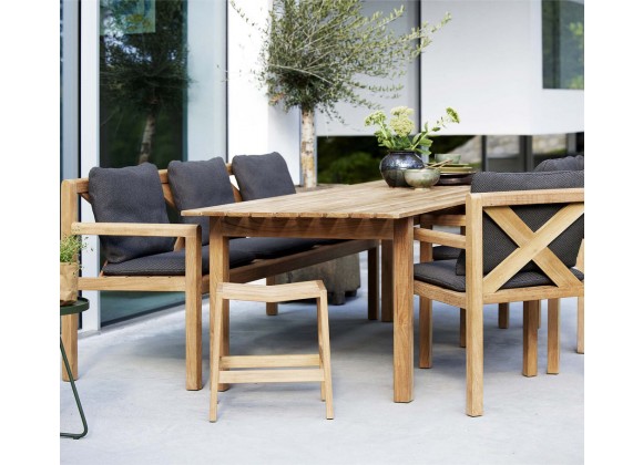 Cane-Line Grace Dining Table, 95" x 39", Incl. Teak Table 