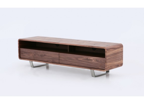 J&M Furniture Greenwich TV Base in Walnut