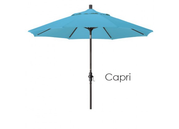 California Umbrella 9' Aluminum Market Umbrella Collar Tilt - Bronze - Pacifica