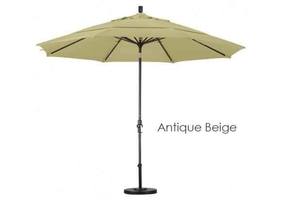 California Umbrella 11' Aluminum Market Umbrella Collar Tilt DV Bronze - Olefin