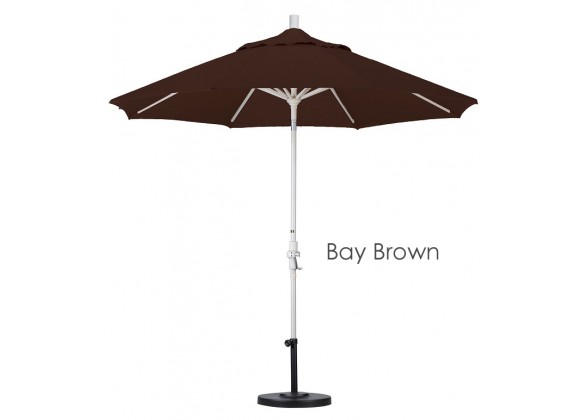 California Umbrella 9' Aluminum Market Umbrella Collar Tilt - Sand - Sunbrella