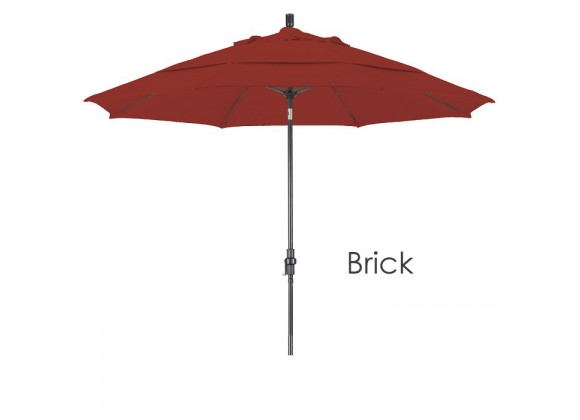 California Umbrella 11' Aluminum Market Umbrella Collar Tilt DV Bronze - Pacifica