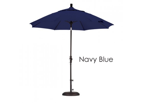 California Umbrella 9' Fiberglass Market Umbrella Collar Tilt M Black - Sunbrella