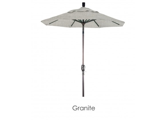 California Umbrella 6' Aluminum Market Umbrella Push Tilt Bronze - Sunbrella