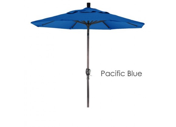 California Umbrella 7.5' Aluminum Market Umbrella Push Tilt Bronze - Olefin