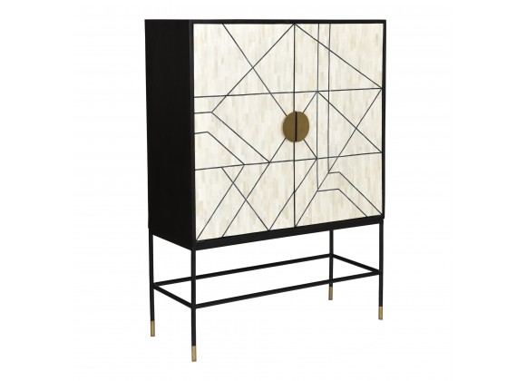 Moe's Home Collection Shaws Cabinet - Front Side Angle