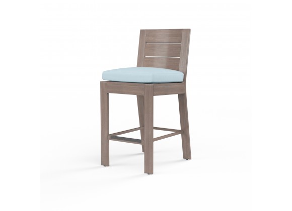 Laguna Barstool in Canvas Skyline, No Welt - Front Side Angle