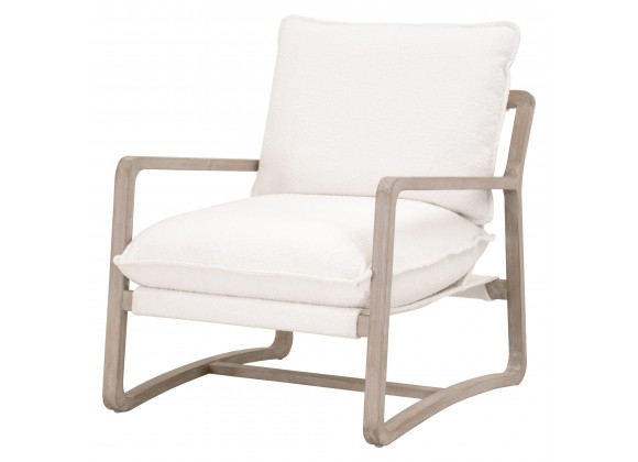 Essentials For Living Hamlin Club Chair in Natural Gray Oak Frame - Angled