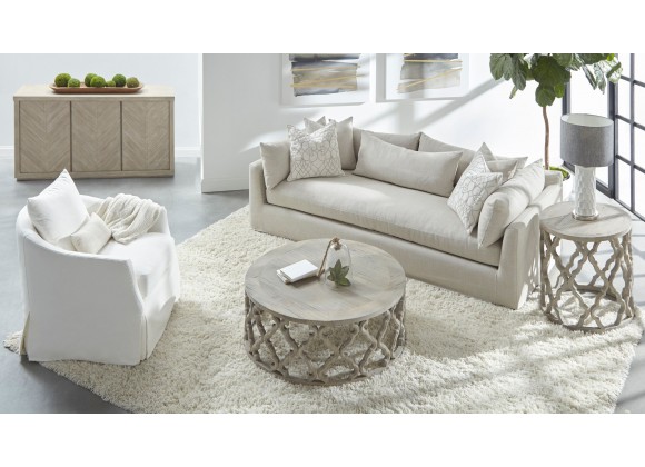  Essentials For Living Haven 96" Lounge Slipcover Sofa - Lifestyle