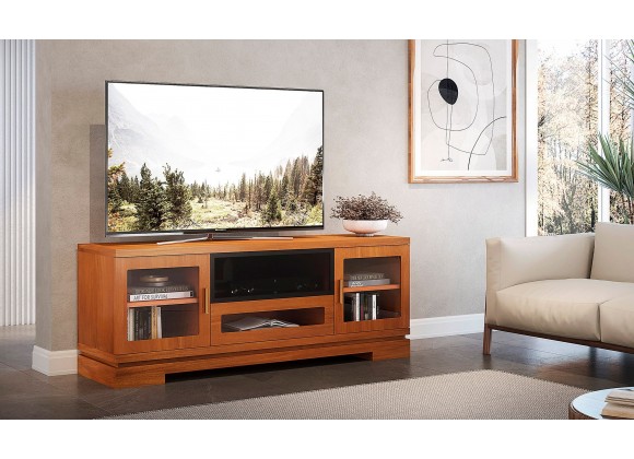 Furnitech 70" Contemporary Asian TV Stand Media Console - Lifestyle