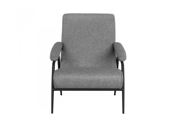 Sunpan Jill Lounge Chair - Salt and Pepper Tweed - Front Angle