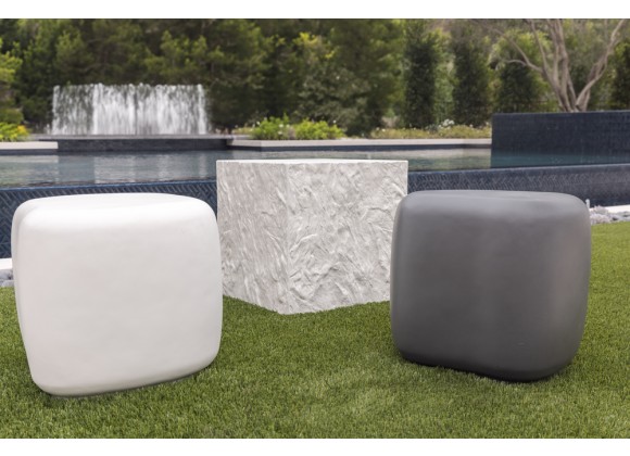 Sunset West Pebble End Table - Gray