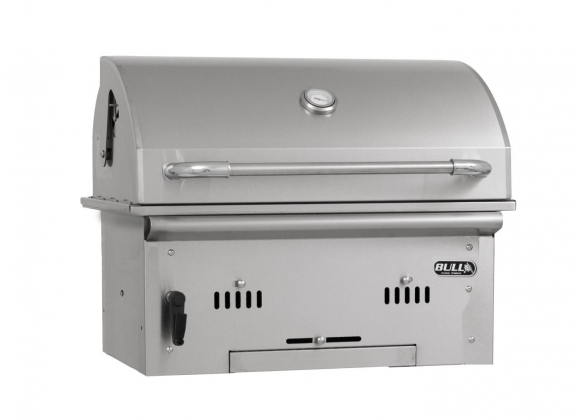 Bull BBQ Bison Premium Drop In Charcoal Grill - Angled Close-up