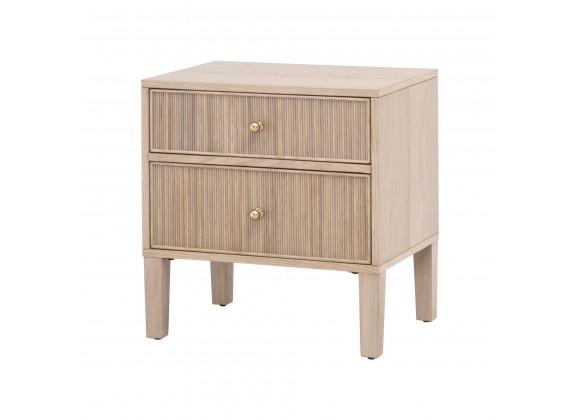 Essentials For Living Highland 2-Drawer Nightstand - Front Side Angle
