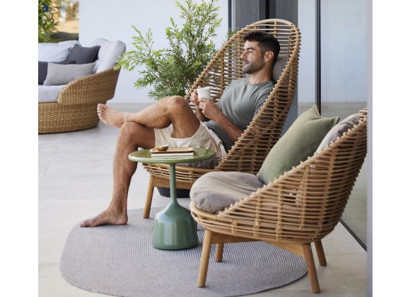 Cane-Line Hive Highback Chair W/Teak Legs Outdoor