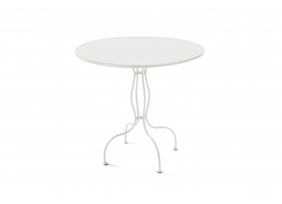 Bellini Rondo Round Dining Table White - Front Angle