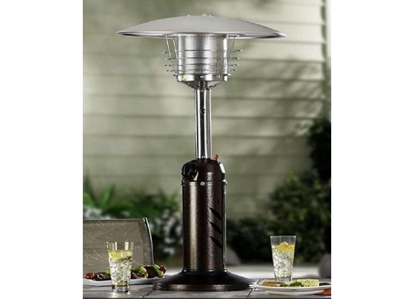 AZ Patio Heaters Table Top Patio Heater in Hammered Bronze - Lifestyle