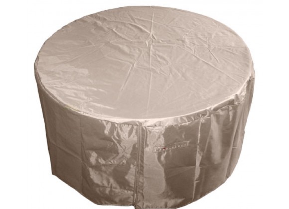 AZ Patio Heaters Round Fire Pit Cover - Front Top Angle