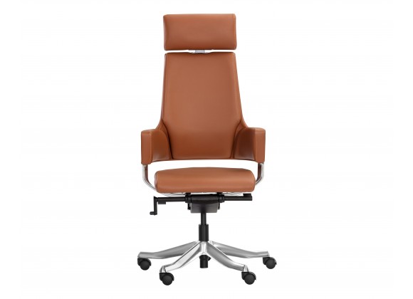 Sunpan Kremer Office Chair Tan - Front Angle