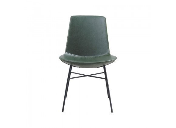 Bellini Modern Living Kate Dining Chair Dark Grey,Green,White,Yellow, Front Angle