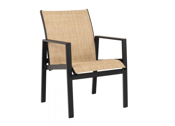 Woodard Hudson Sling Dining Armchair - Angled