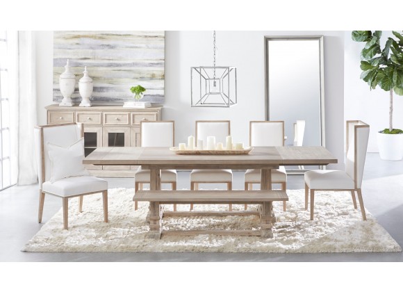 Essentials For Living Hudson Extension Dining Table in Natural Gray - Lifestyle 7