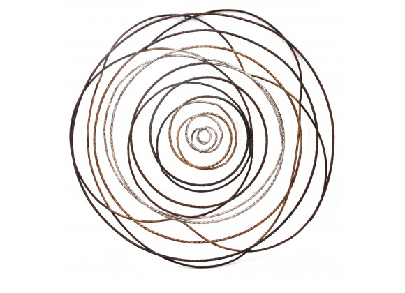 Moe's Home Collection Iron Braid Wall Decor - Front Angle