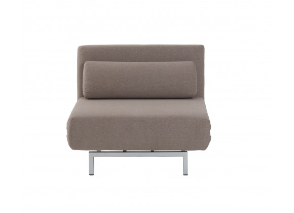 J&M Furniture Premium Chair Bed LK06-1 in Beige Fabric