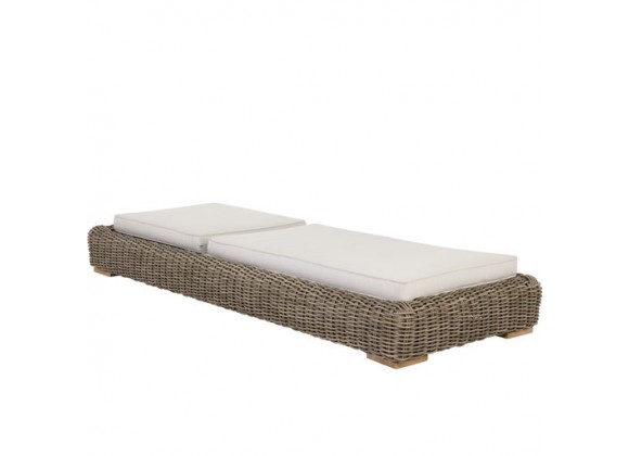 Sunpan Potenza Lounger - Palazzo Cream - Front Side Angle