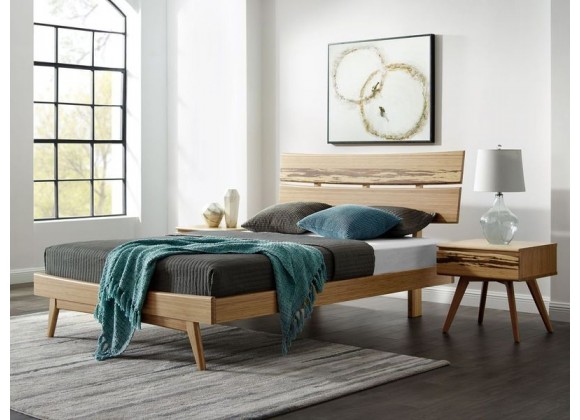 Greenington Azara Queen Platform Bed, Caramelized - Lifestyle