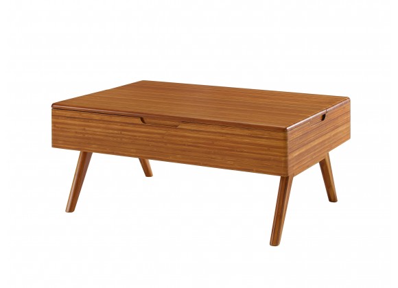 Greenington Rhody Lift Top Coffee Table Amber - Front Side Angle