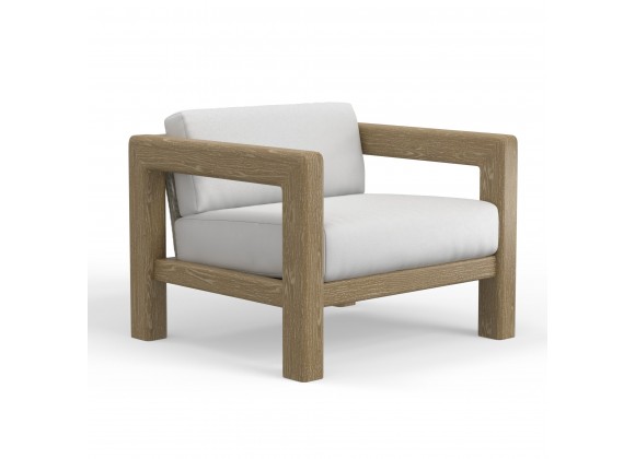 Sunset West Sedona Club Chair in Canvas Canvas, No Welt - Front Side Angle
