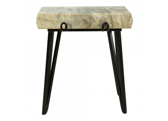 Moe's Home Collection Alpert Accent Table Sand - Front Angle