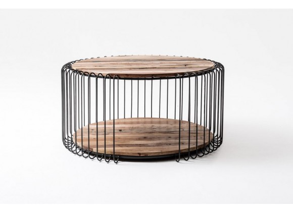 Nova Solo Barca Round Coffee Table 80cm - Front Angle