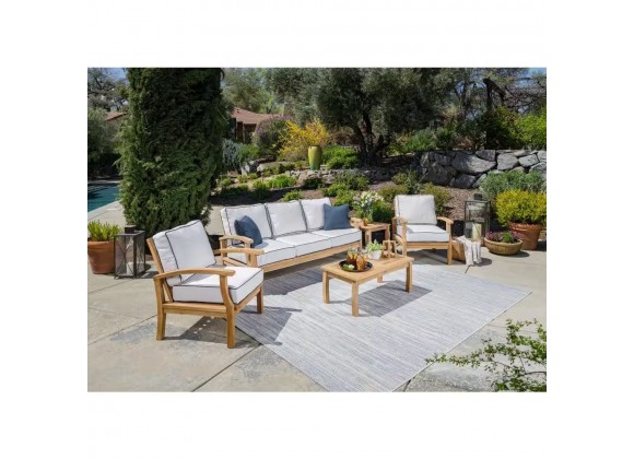 Tortuga Outdoor 5Pc Teak Sofa And Coffee Table Set